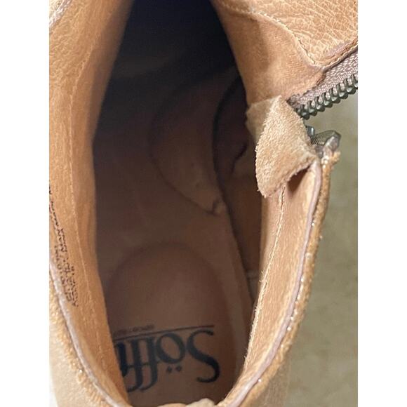 Sofft beige leather booties Sz 9 - Picture 8 of 16